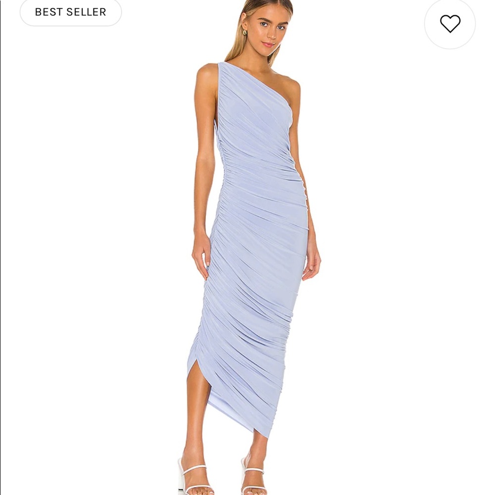 Norma Kamali Diana Gown in Celestial Blue Size Small